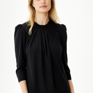 IN FRONT Grazia Bluse, Farve: Black, Størrelse: M, Dame - IN FRONT