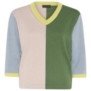 Lundgaard Strik - Jacquard - Grøn/Grå - Lundgaard
