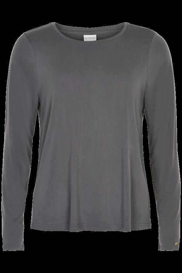 IN FRONT Nina T-shirt, Farve: Grey, Størrelse: XL, Dame - IN FRONT