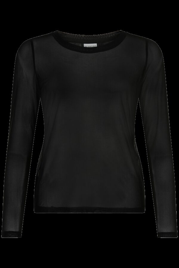 IN FRONT Gro Mesh T-shirt, Farve: Black, Størrelse: M, Dame - IN FRONT