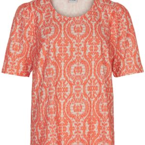 IN FRONT Georgie Bluse, Farve: Orange, Størrelse: S, Dame - IN FRONT