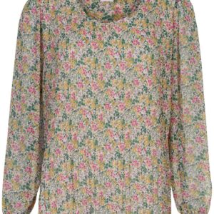 IN FRONT Flash Plisse Bluse, Farve: Multicolour, Størrelse: S, Dame - IN FRONT