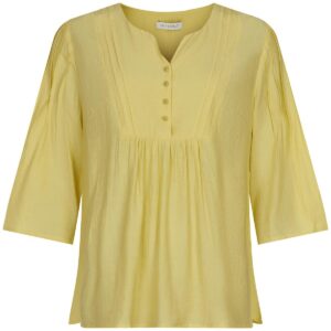 IN FRONT Mejse Bluse, Farve: Light Yellow, Størrelse: S, Dame - IN FRONT