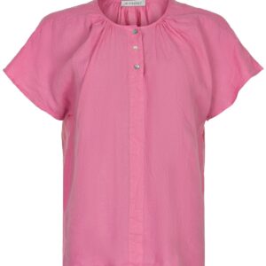 IN FRONT Lino Bluse, Farve: Pink, Størrelse: M, Dame - IN FRONT