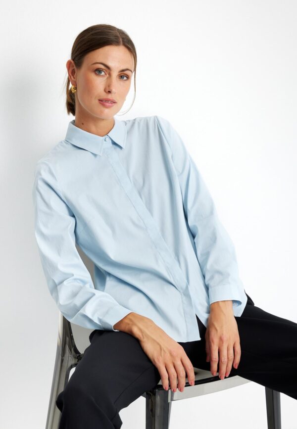 IN FRONT Valeria Skjorte, Farve: Light Blue, Størrelse: XXL, Dame - IN FRONT