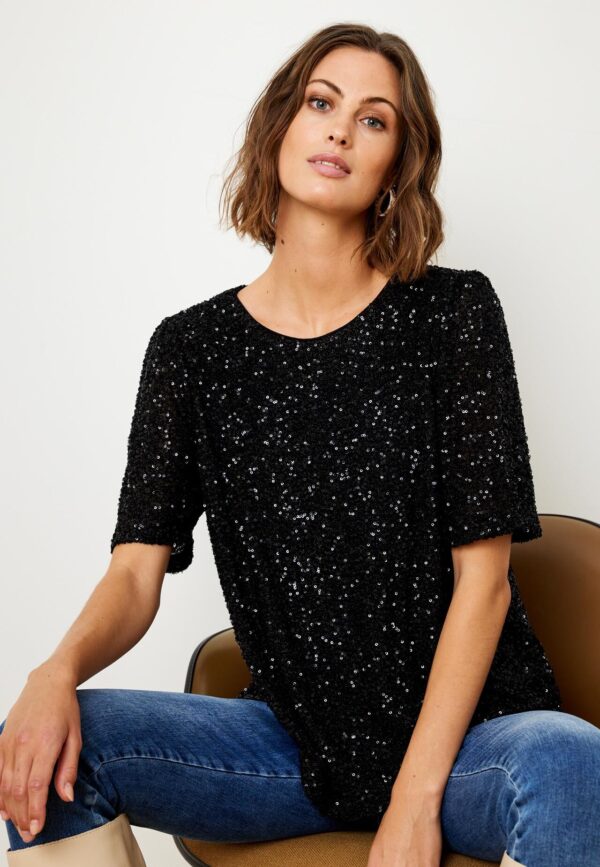 IN FRONT Bella Bluse, Farve: Black, Størrelse: L, Dame - IN FRONT