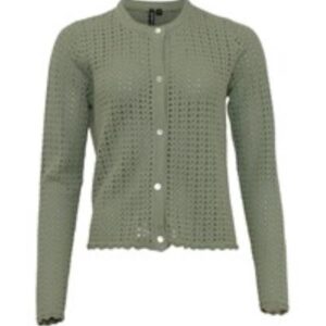 Soulmate cardigan i støvet grøn - Soulmate