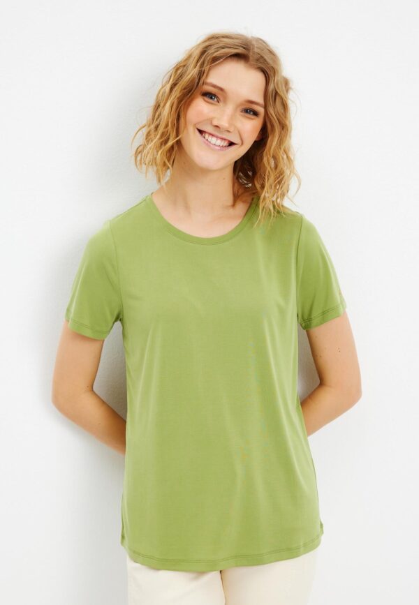 IN FRONT Nina T-shirt, Farve: Apple Green, Størrelse: S, Dame - IN FRONT