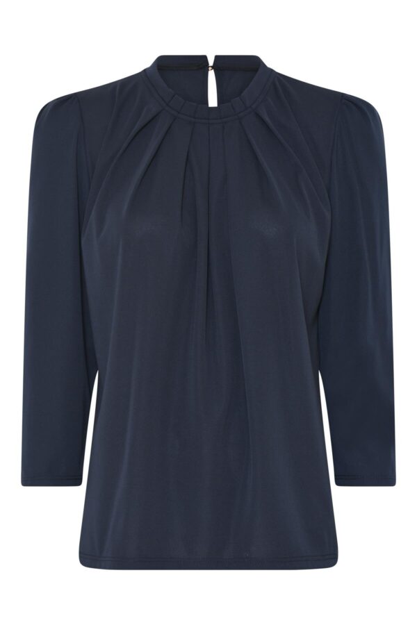 IN FRONT Grazia Bluse, Farve: Navy, Størrelse: L, Dame - IN FRONT