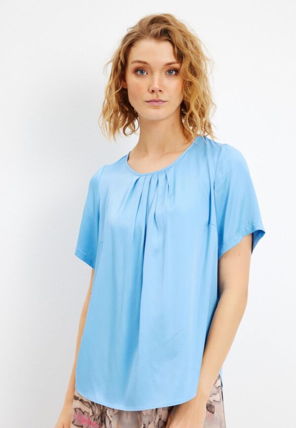 IN FRONT Roza Bluse, Farve: Light Blue, Størrelse: M, Dame - IN FRONT