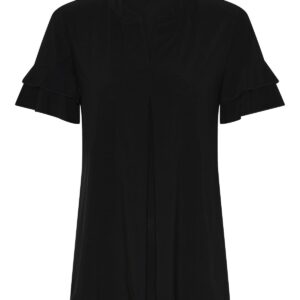 IN FRONT Lilli Bluse, Farve: Black, Størrelse: S, Dame - IN FRONT
