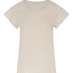 IN FRONT Lino Bluse, Farve: Nature, Størrelse: XL, Dame - IN FRONT