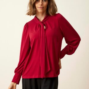 IN FRONT Melody Bluse, Farve: Red, Størrelse: L, Dame - IN FRONT