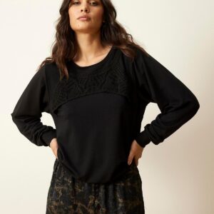 IN FRONT Dolly Sweatshirt, Farve: Black, Størrelse: L, Dame - IN FRONT