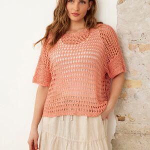 IN FRONT Nova Bluse, Farve: Coral, Størrelse: M/L, Dame - IN FRONT