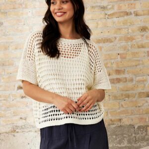 IN FRONT Nova Bluse, Farve: Off White, Størrelse: M/L, Dame - IN FRONT