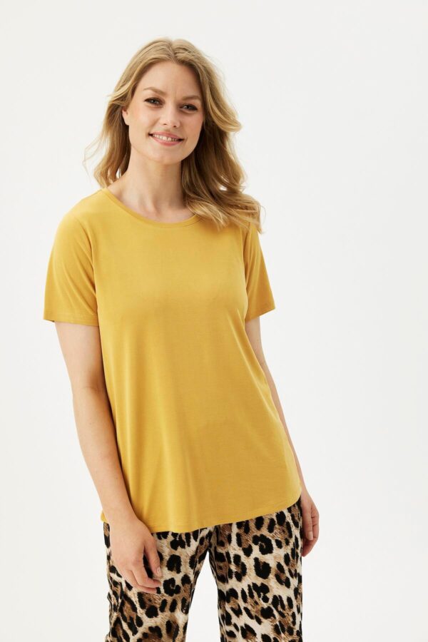 IN FRONT Nina T-shirt, Farve: Yellow, Størrelse: XL, Dame - IN FRONT