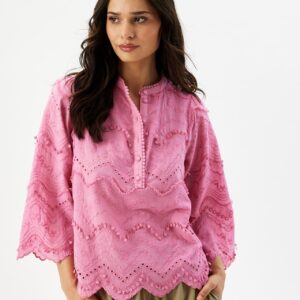 IN FRONT Luna Bluse, Farve: Pink, Størrelse: S, Dame - IN FRONT