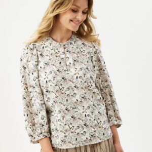 IN FRONT Lincy Bluse, Farve: Off White, Størrelse: L, Dame - IN FRONT