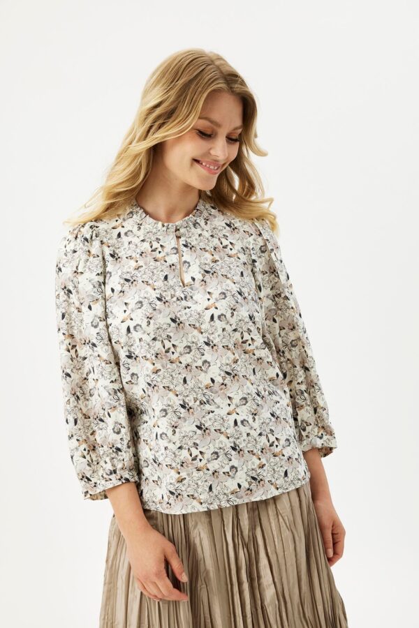 IN FRONT Lincy Bluse, Farve: Off White, Størrelse: M, Dame - IN FRONT
