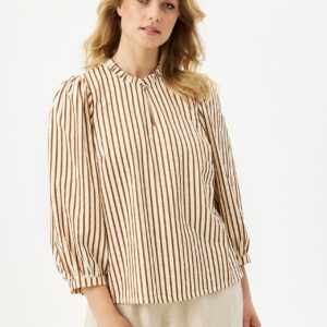 IN FRONT Madeline Bluse, Farve: Cream, Størrelse: L, Dame - IN FRONT