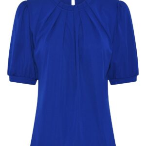 IN FRONT Grazia Bluse, Farve: Royal Blue, Størrelse: L, Dame - IN FRONT
