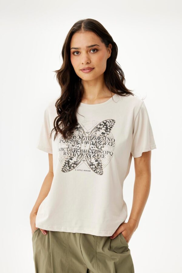 IN FRONT Princess T-shirt, Farve: Cream, Størrelse: M, Dame - IN FRONT