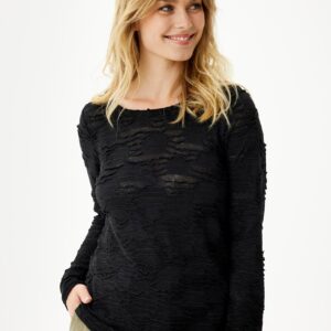 IN FRONT Lotus T-shirt, Farve: Black, Størrelse: L, Dame - IN FRONT
