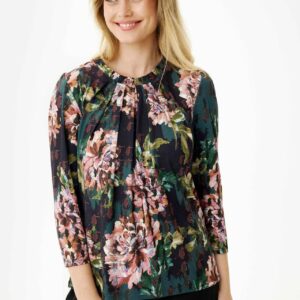 IN FRONT Grazia Bluse, Farve: Green, Størrelse: S, Dame - IN FRONT