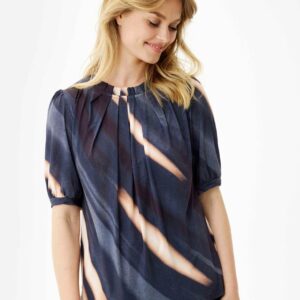 IN FRONT Grazia Bluse, Farve: Blue, Størrelse: M, Dame - IN FRONT