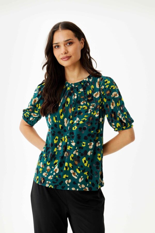 IN FRONT Grazia Bluse, Farve: Green, Størrelse: S, Dame - IN FRONT
