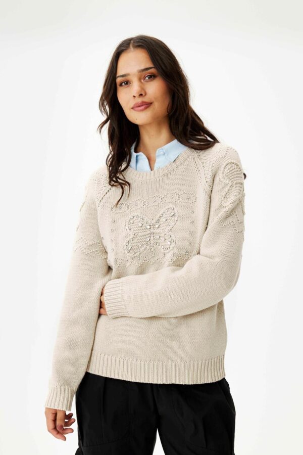 IN FRONT Maggi Bluse, Farve: Sand, Størrelse: XL, Dame - IN FRONT