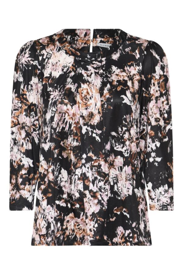 IN FRONT Joyce Bluse, Farve: Multicolor, Størrelse: S, Dame - IN FRONT