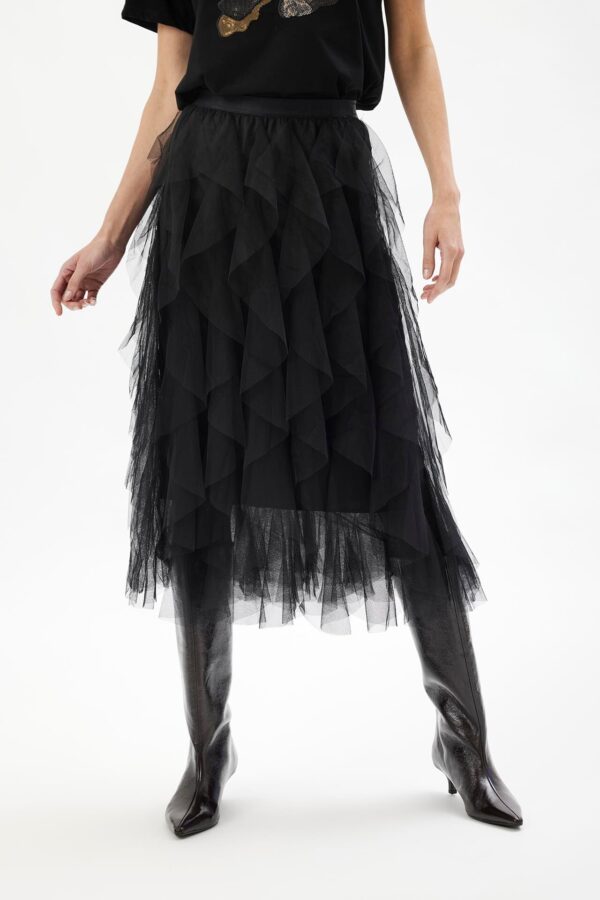 IN FRONT Adeline Nederdel, Farve: Black, Størrelse: XL, Dame - IN FRONT