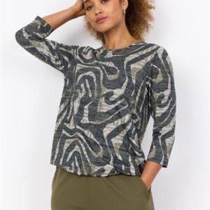 Soyaconcept Bluse Grøn print - Soyaconcept