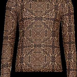 IN FRONT Gurli Mesh T-shirt, Farve: Brown, Størrelse: S, Dame - IN FRONT