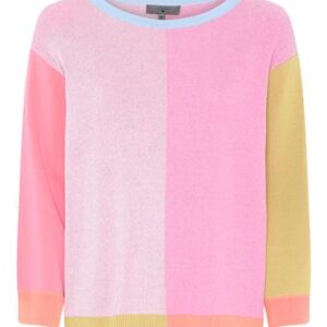 Lundgaard jacquard strik Rose/kiwi/hvid - 2018 - Lundgaard