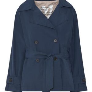 Etage Trenchcoat Mørkeblå 659 - Etage