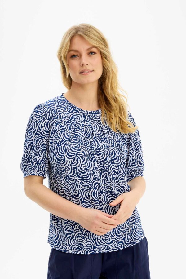 IN FRONT Grazia Bluse, Farve: Blue, Størrelse: L, Dame - IN FRONT