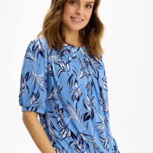 IN FRONT Grazia Bluse, Farve: Blue, Størrelse: M, Dame - IN FRONT