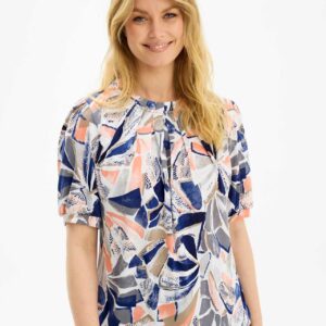 IN FRONT Grazia Bluse, Farve: Blue, Størrelse: M, Dame - IN FRONT