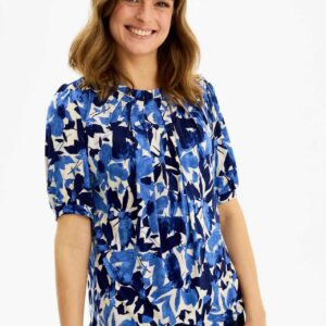 IN FRONT Grazia Bluse, Farve: Blue, Størrelse: XL, Dame - IN FRONT