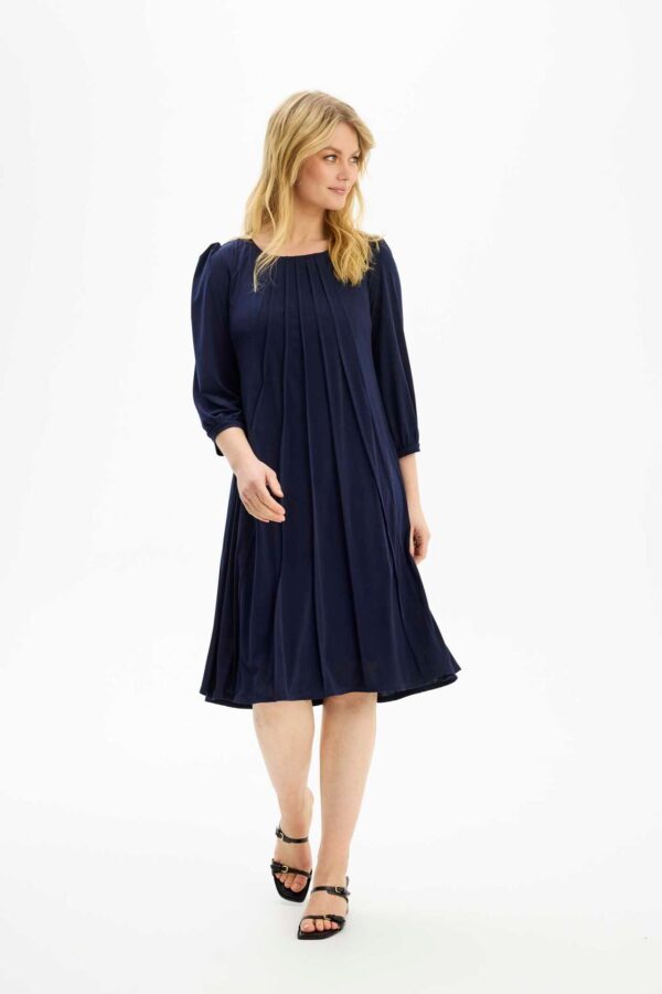 IN FRONT Lucette Kjole, Farve: Navy, Størrelse: XXL, Dame - IN FRONT