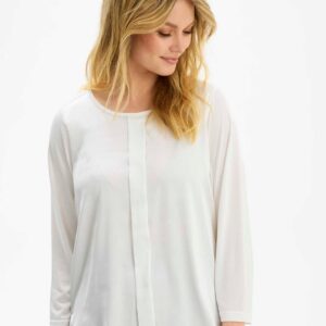 IN FRONT Sille Bluse, Farve: Off White, Størrelse: L, Dame - IN FRONT