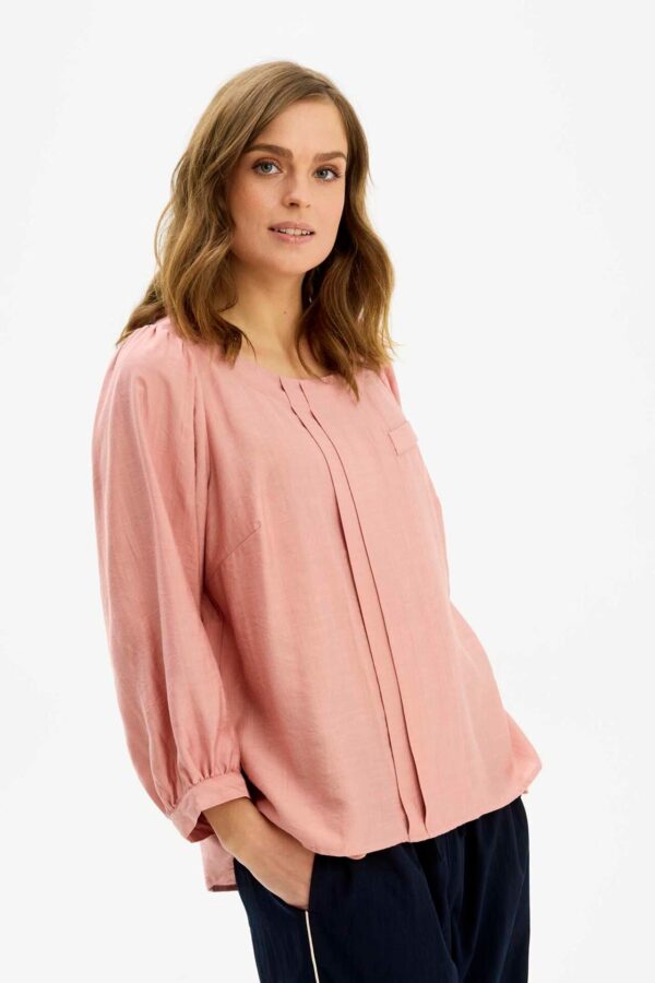 IN FRONT Goldi Bluse, Farve: Rose, Størrelse: XL, Dame - IN FRONT