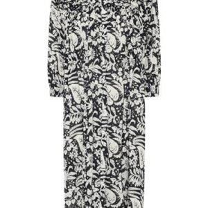 Lundgaard Kjole Sort print 1183 - Lundgaard