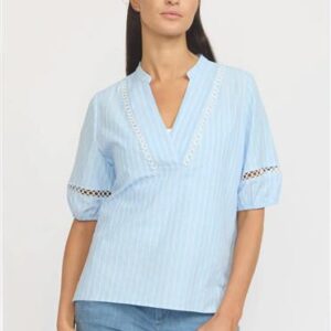 2 Biz Bluse Light blue - 2 Biz