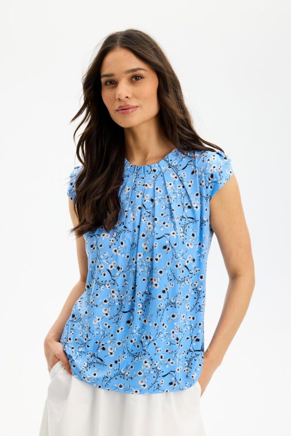 IN FRONT Grazia Bluse, Farve: Light Blue, Størrelse: XXL, Dame - IN FRONT