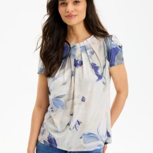 IN FRONT Grazia Bluse, Farve: Blue, Størrelse: XXL, Dame - IN FRONT