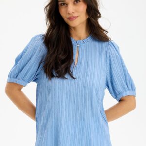 IN FRONT Tove Bluse, Farve: Light Blue, Størrelse: L, Dame - IN FRONT